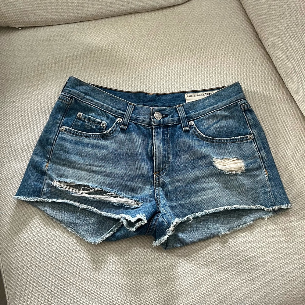 rag & bone classic blue jean shorts